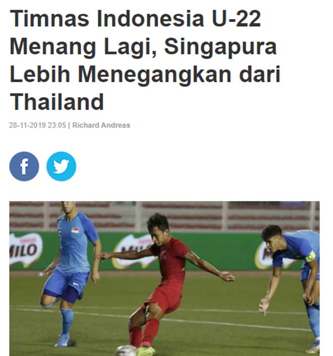 Báo Indonesia mạnh miệng tin U22 Việt Nam không muốn đá với U22 Indonesia - 1